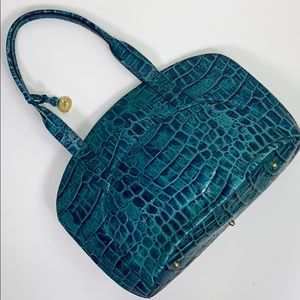 Brahmin I Rare Turquoise Crocodile Shoulder Bag